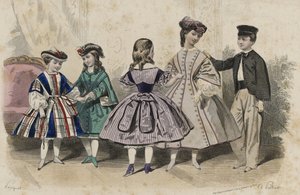 Uden titel, april 1861 (håndkoloreret gravering) af Hippolyte Louis Pauquet
