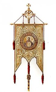 Design til et kirkebanner