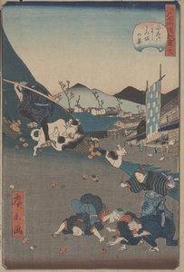 Udsigt over Nishi og Kazu Isaka Koishikawa, ca. 1860 (o d t)