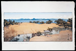 Have nær Biwa-søen af Hiroshi Yoshida