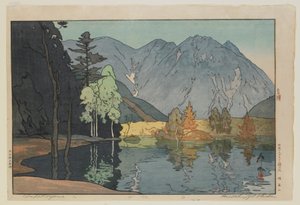 Hodakayama, fra serien, Tolv scener i de japanske alper, Taisho-æraen af Hiroshi Yoshida