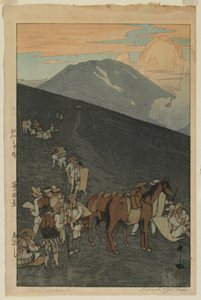 Umagaeshi, fra serien, Ten Views of Mount Fuji, Showa-æra af Hiroshi Yoshida