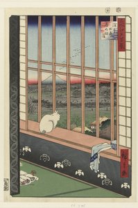 Asakusa rismarker og Torinomachi festival af Hiroshige (I) , Utagawa