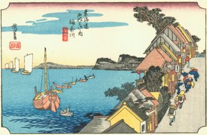 Kanagawa - Yokohama, som det så ud i Tokugawa -æraen.