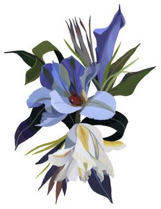En imaginær blomst baseret på tulipanmotivet. af Hiroyuki Izutsu