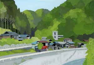 Spisestue i bjerglandsbyen, 2016, af Hiroyuki Izutsu