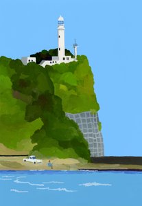 Fyr, bil og fiskeri af Hiroyuki Izutsu