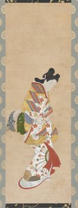 Stående kvindefigur, 1700-tallet. af Hishikawa Morofusa