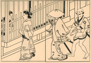 Kurtisaner, 1661, 1924. af Hishikawa Moronobu