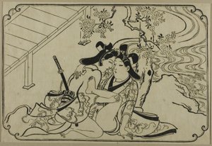 Lovers in the Garden, fra en serie uden titel af erotiske tryk