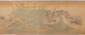 Tōkaidō-billedrulle af Hishikawa Moronobu