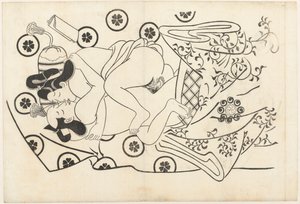 Erotisk show af Hishikawa Moroshige (attributed to)