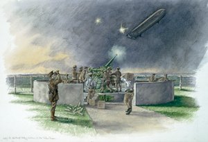 Lodge Hill Battery, Chatham, Kent, Første Verdenskrig, 1914-1918 c2000