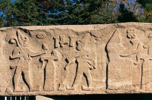Basrelief fra Kultepe (Kanesh), Kappadokien, Tyrkiet, hettitiske civilisation, 3. årtusinde f.Kr.
