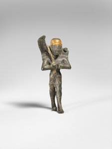 Bevinget guddom, ca. 1300 f.Kr. (bronze, guld) af Hittite