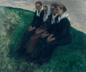 Fire venner af Hjalmer Eilif Emanuel Peterssen