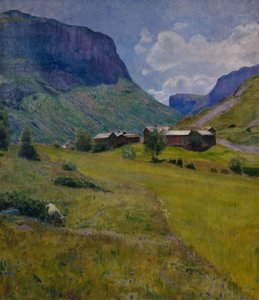 Bjerggård af Hjalmer Eilif Emanuel Peterssen