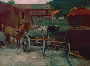 Sandvik bugten af Hjalmer Eilif Emanuel Peterssen