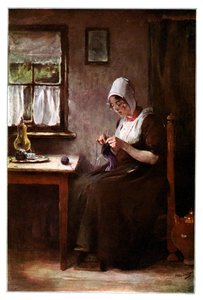 Strikkefiskerkone, 1901. af Hobbe Smith