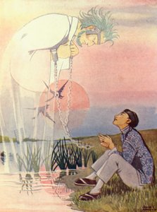 "Jeg er ringens slave!" (farve litho) af Honor Charlotte Appleton