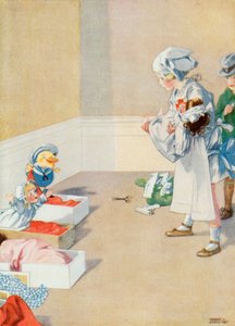 Illustration til Josephines fødselsdag (farve litho) af Honor Charlotte Appleton