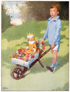 Prinsessen Celandine kørte op i en flot vogn, illustration fra 