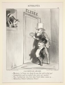 Ved døren til af Honoré Daumier