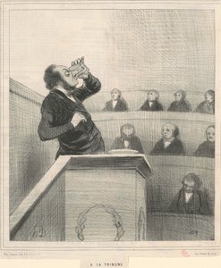 til tribunen af Honoré Daumier