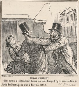 Misbrug af friheden af Honoré Daumier