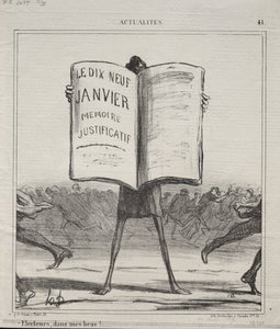 Aktualiteter (nr. 41): Valgmænd, i mine arme!... af Honoré Daumier