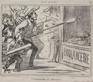 Aktualiteter (nr. 557): Konditorens opstand af Honoré Daumier