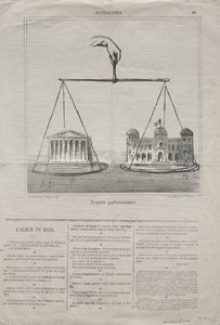 Aktualitet nr. 10: Parlamentarisk regime, 1870. af Honoré Daumier