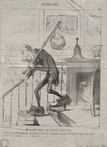 Aktualitet nr. 128: Mr. Dupin i sine små sko, 1850. af Honoré Daumier