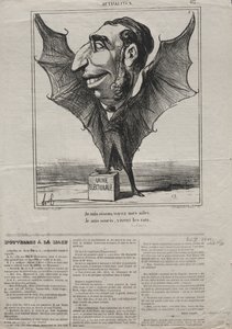 Aktualitet nr. 62: Jeg er en fugl, se mine vinger..., 1869. af Honoré Daumier