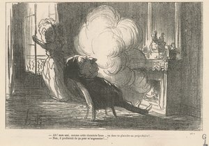 Ah! ... Da denne skorsten ryger ... af Honoré Daumier