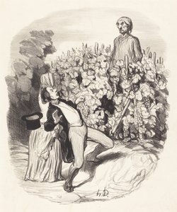 Ah! Saperlotte, jeg tror, ​​vi er i klemme! af Honoré Daumier