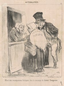 Går til politisk information... af Honoré Daumier