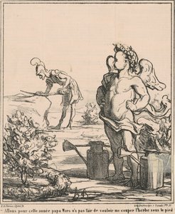 Lad os gå til året far marts... af Honoré Daumier