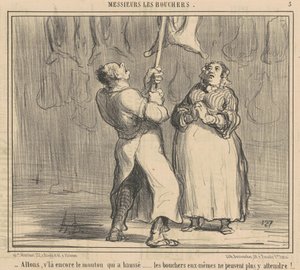 Kom nu, der er fåret igen, der har rejst sig af Honoré Daumier