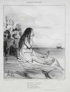 Ancient History, plade 24: The Abandonment of Ariadne, 4. september 1842. af Honoré Daumier