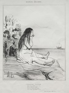 Ancient History, plade 24: The Abandonment of Ariadne, 4. september 1842. af Honoré Daumier