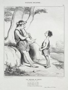 Ancient History, plade 48: Hyrderne fra Virgil af Honoré Daumier