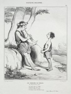Ancient History, plade 48: The Shepherds of Virgil, 31. december 1842. af Honoré Daumier