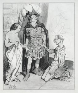 Apelles og Campaste af Honoré Daumier