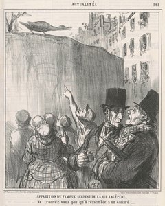 Udseende af ... slangen af ​​rue Lacépède af Honoré Daumier