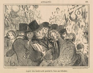 Boulevardernes optræden under kuriosumessen af Honoré Daumier