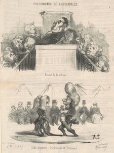 Tribuneoverfald af Honoré Daumier