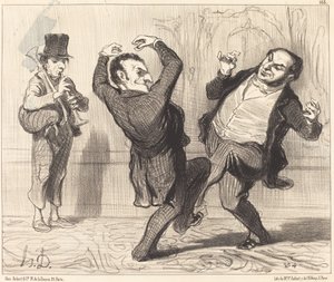 Knyttet af deres storhed til Seines bred... af Honoré Daumier
