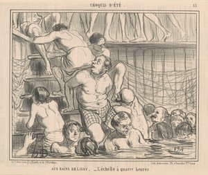 Ved Deligny-badene af Honoré Daumier