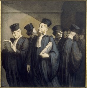 Inden høringen af Honoré Daumier
